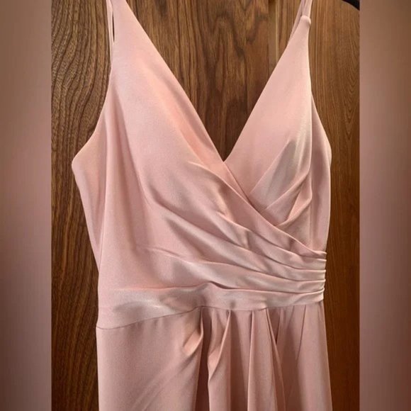 Faviana Couture Faille Satin Draped Gown - Picture 5 of 7